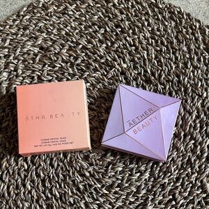 ATHR Beauty Quad Eyeshadow Palettes - citrine crystal and ametrine crystal